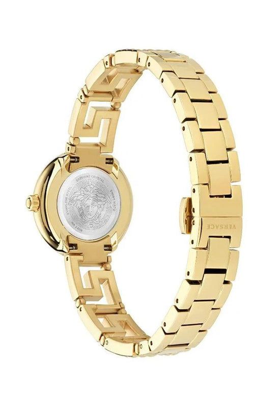 Versace Goldfarbene Edelstahl-Dresswatch by Versace