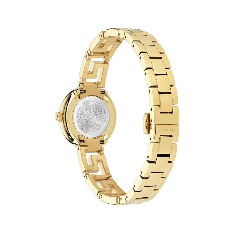 Versace Goldfarbene Edelstahl-Dresswatch by Versace