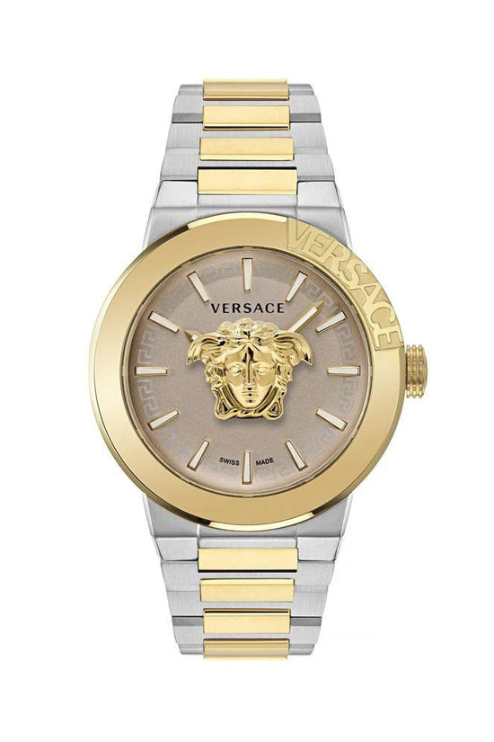 Versace Goldfarbene Edelstahl-Dresswatch by Versace