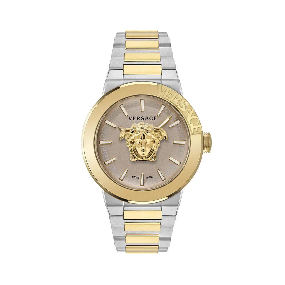 Versace Goldfarbene Edelstahl-Dresswatch by Versace