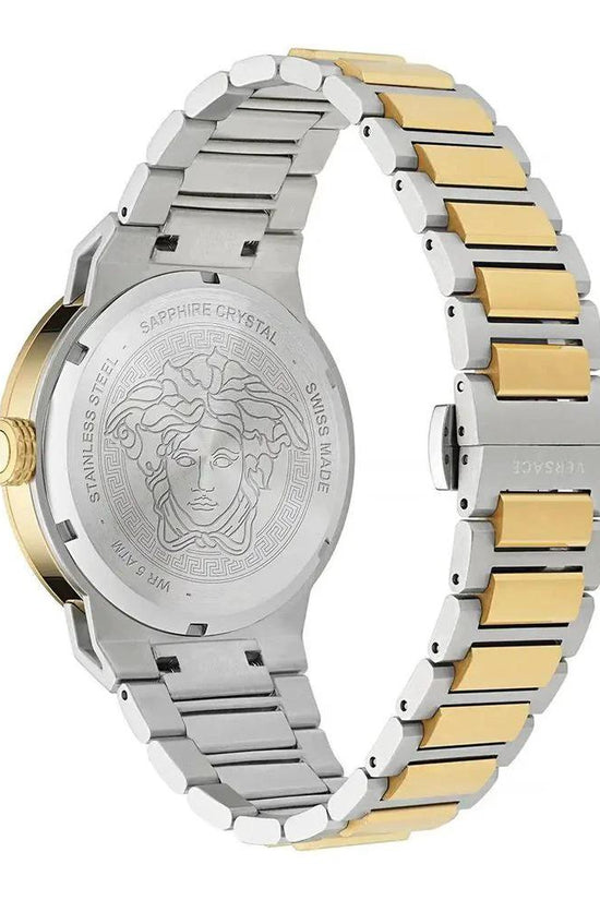 Versace Goldfarbene Edelstahl-Dresswatch by Versace