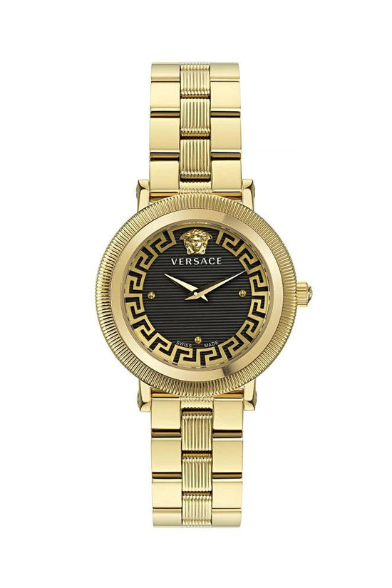 Versace Goldfarbene Edelstahl-Dresswatch by Versace