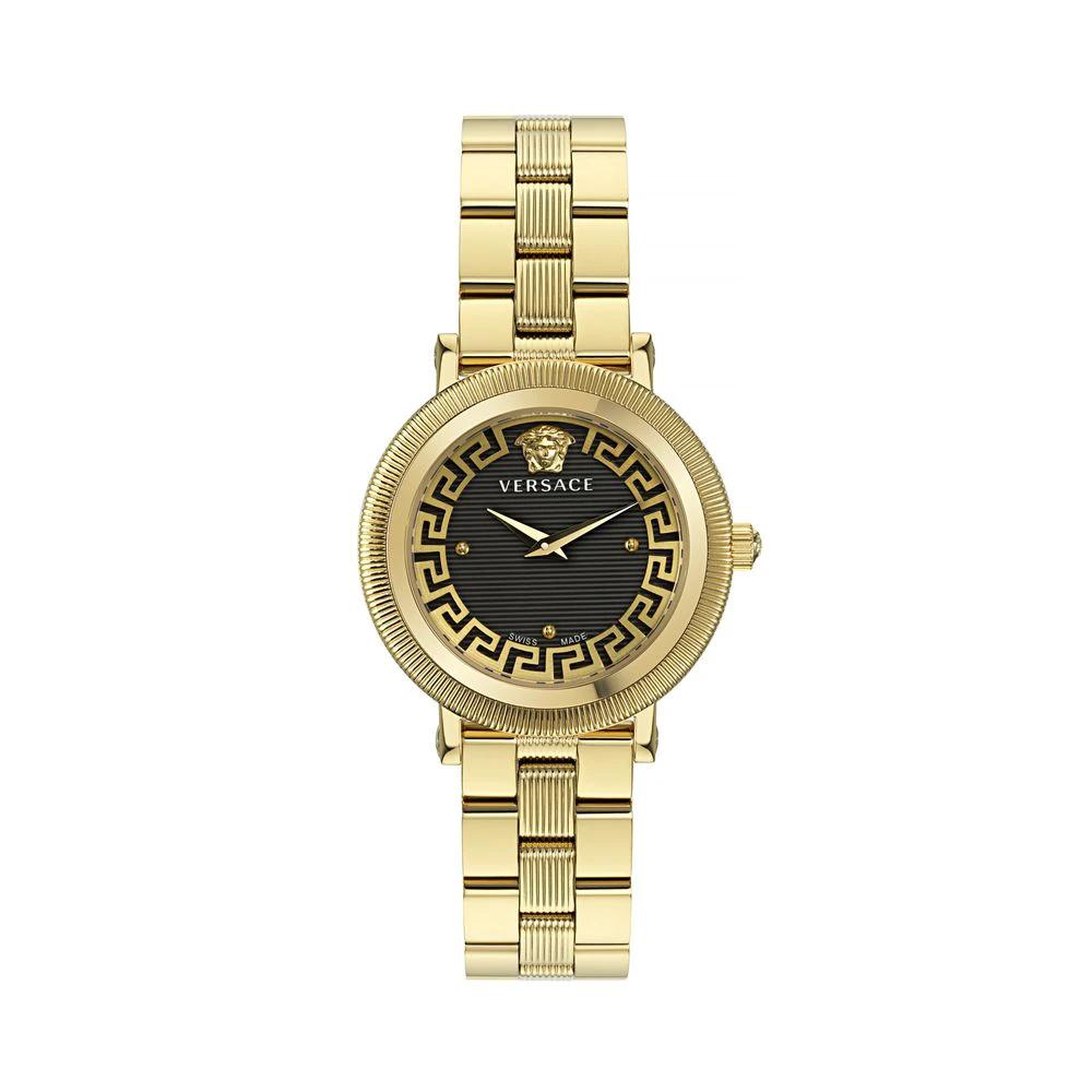 Versace Goldfarbene Edelstahl-Dresswatch by Versace