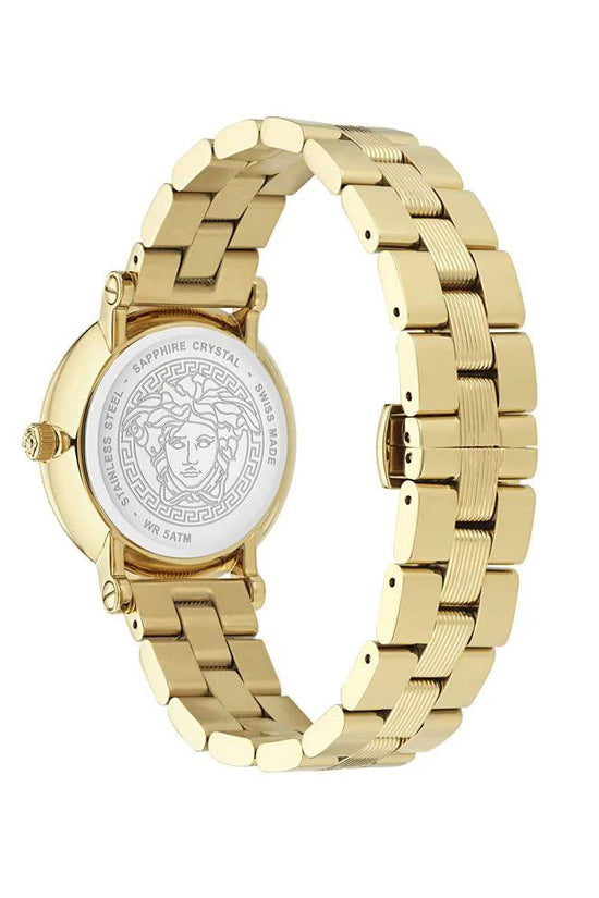 Versace Goldfarbene Edelstahl-Dresswatch by Versace