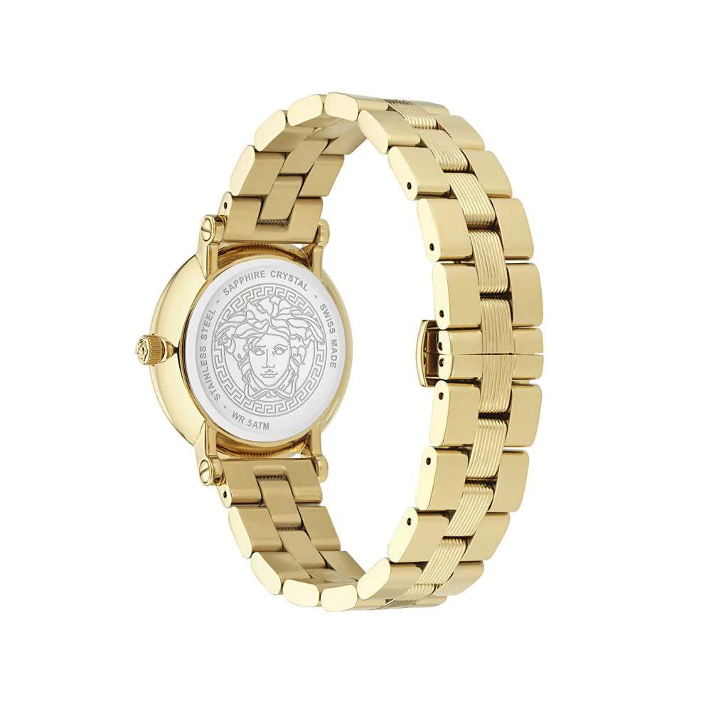 Versace Goldfarbene Edelstahl-Dresswatch by Versace