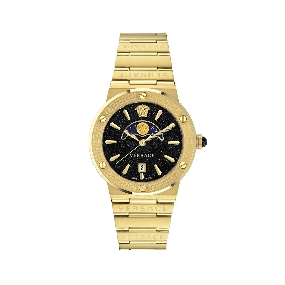 Versace Goldfarbene Edelstahl-Dresswatch by Versace