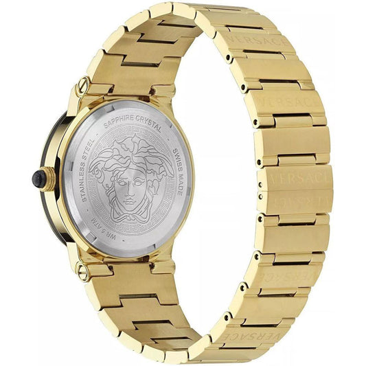 Versace Goldfarbene Edelstahl-Dresswatch by Versace