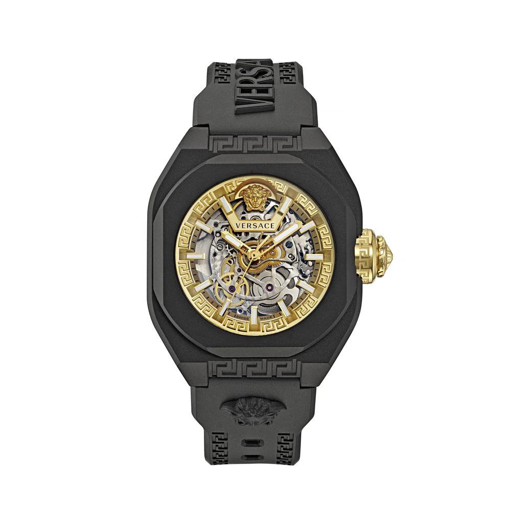 Versace Schwarzes Armbanduhr aus Synthetik by Versace