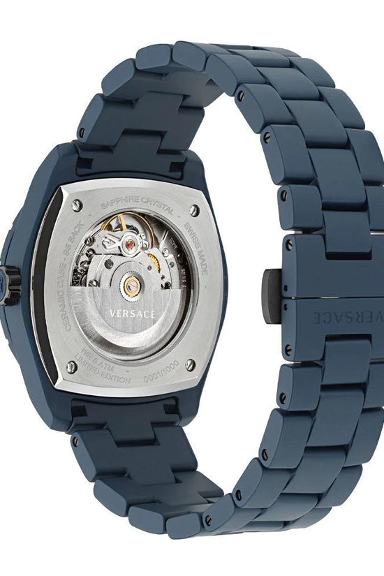 Versace Blaue Keramik-Armbanduhr by Versace