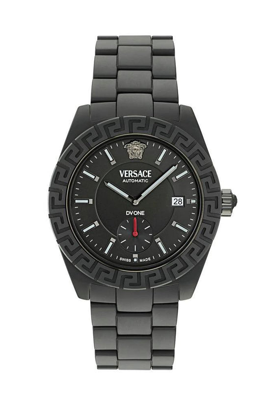 Versace Schwarze Keramik-Dresswatch by Versace