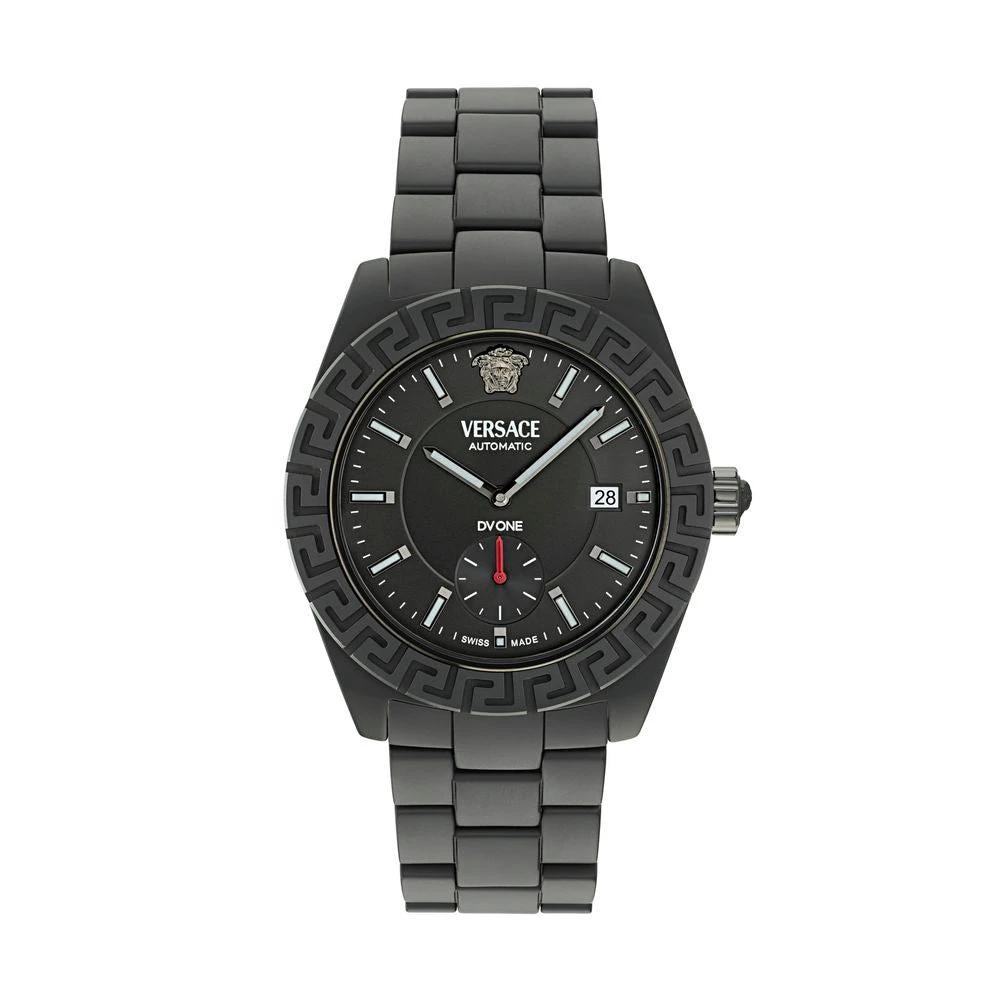 Versace Schwarze Keramik-Dresswatch by Versace