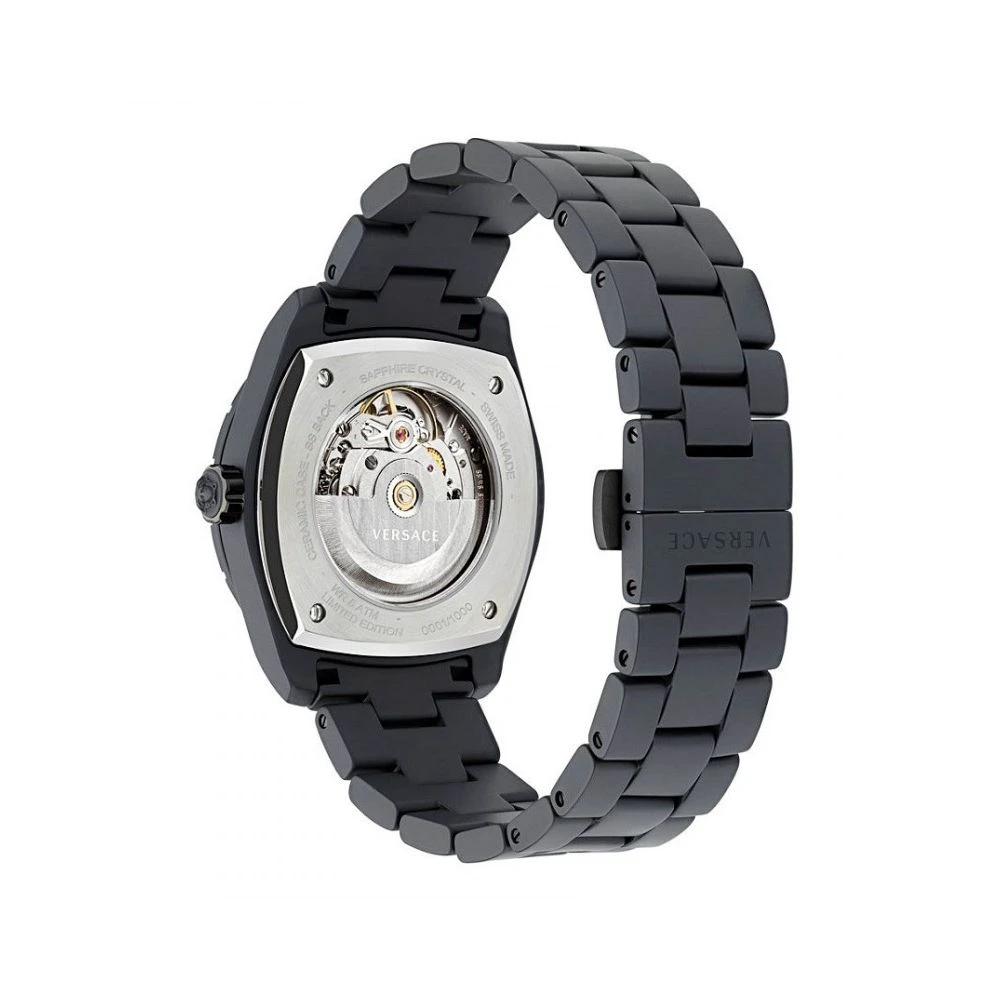 Versace Schwarze Keramik-Dresswatch by Versace