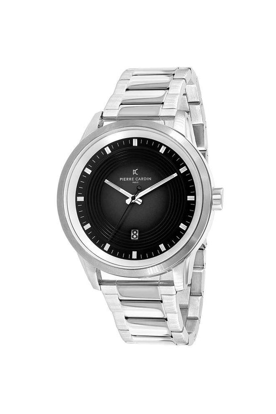 Pierre Cardin Graue Edelstahl-Dresswatch by Pierre Cardin