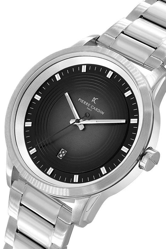 Pierre Cardin Graue Edelstahl-Dresswatch by Pierre Cardin