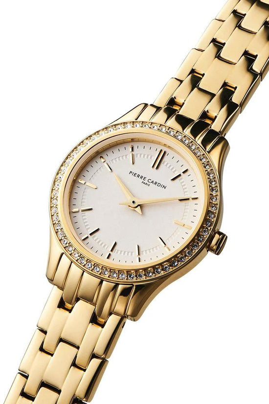 Pierre Cardin Goldfarbene Edelstahl-Dresswatch by Pierre Cardin