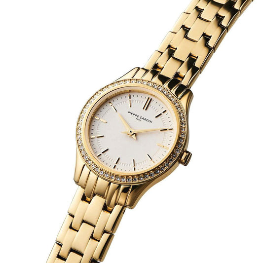 Pierre Cardin Goldfarbene Edelstahl-Dresswatch by Pierre Cardin