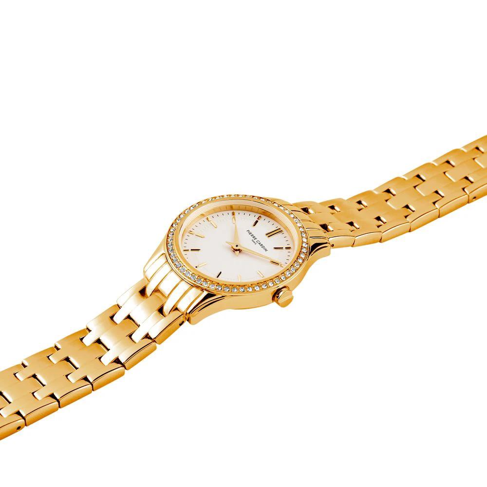 Pierre Cardin Goldfarbene Edelstahl-Dresswatch by Pierre Cardin