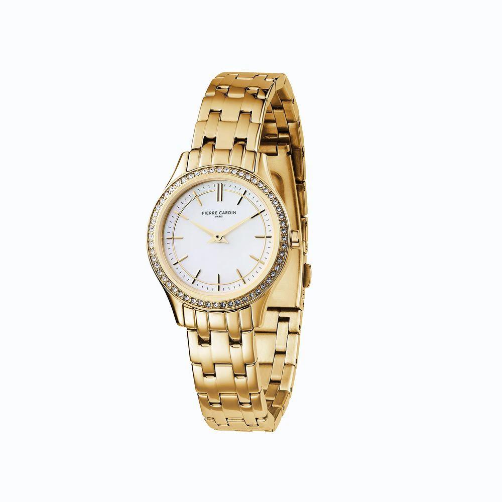 Pierre Cardin Goldfarbene Edelstahl-Dresswatch by Pierre Cardin