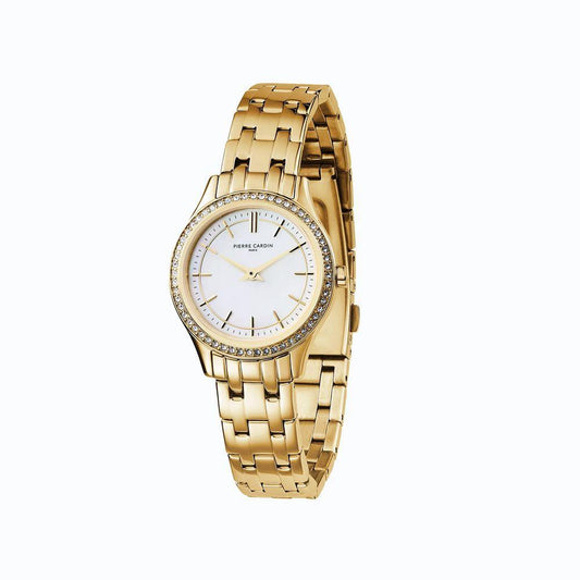 Pierre Cardin Goldfarbene Edelstahl-Dresswatch by Pierre Cardin