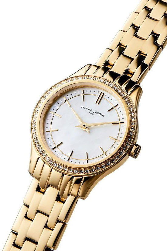 Pierre Cardin Goldfarbene Edelstahl-Dresswatch by Pierre Cardin
