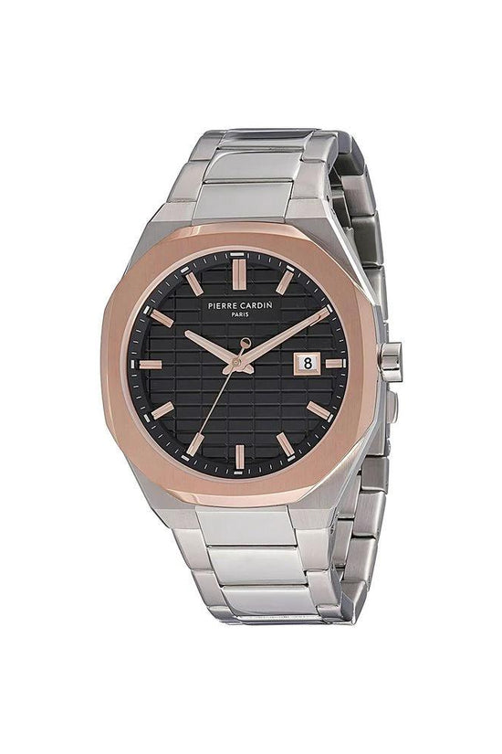 Pierre Cardin Graue Edelstahl-Dresswatch by Pierre Cardin