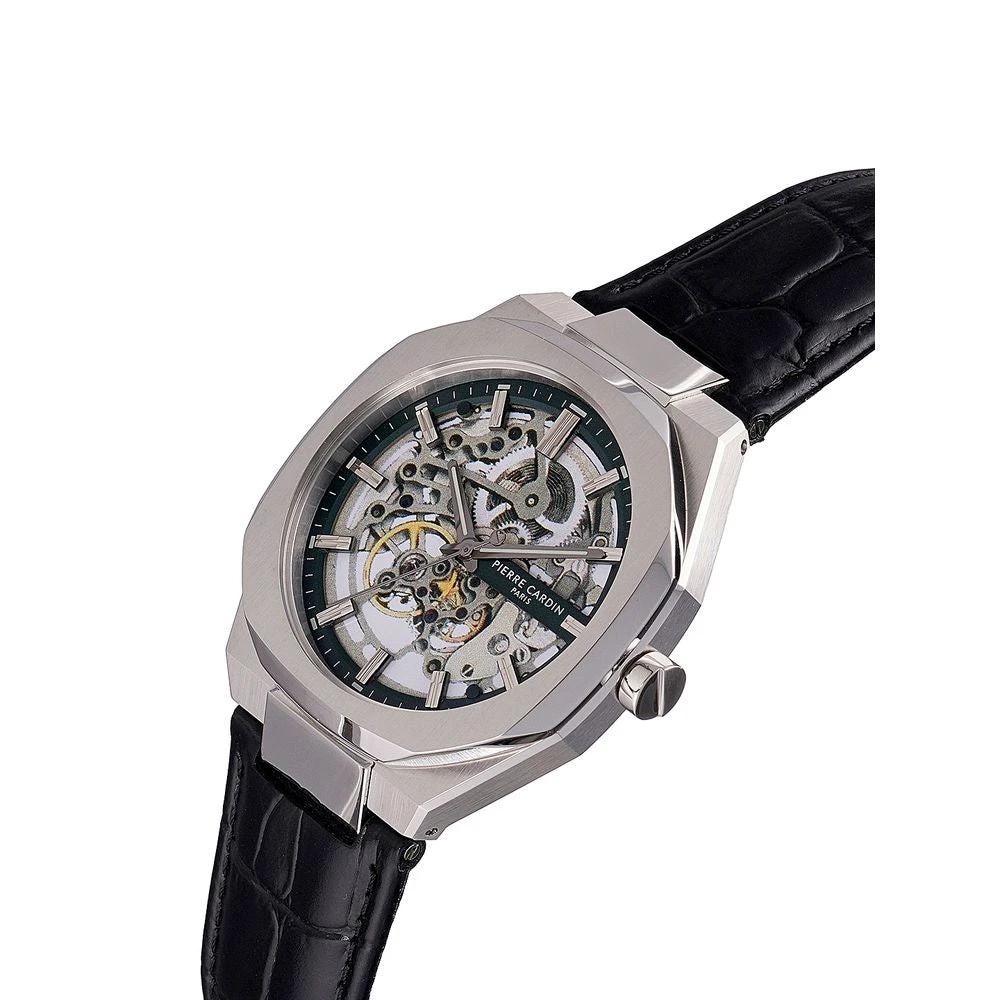 Pierre Cardin Schwarzes Lederarmbanduhr by Pierre Cardin