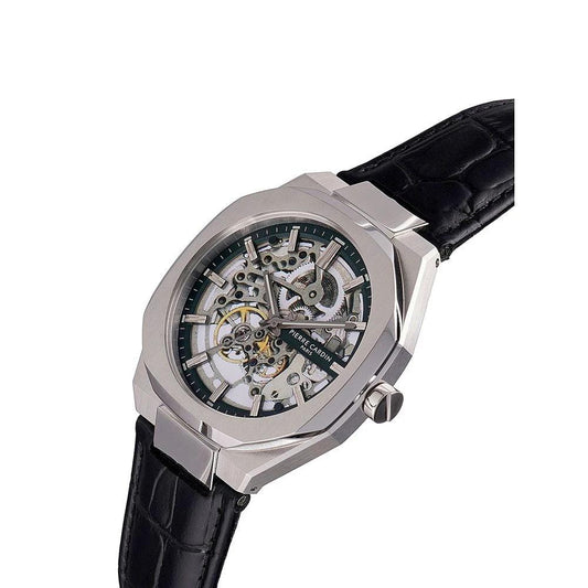 Pierre Cardin Schwarzes Lederarmbanduhr by Pierre Cardin