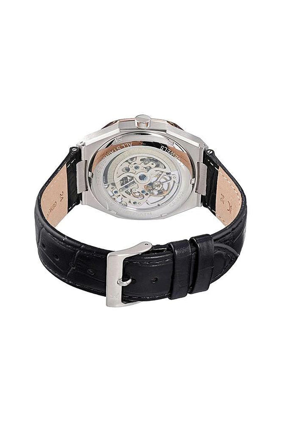 Pierre Cardin Schwarze Lederkleid-Uhr by Pierre Cardin