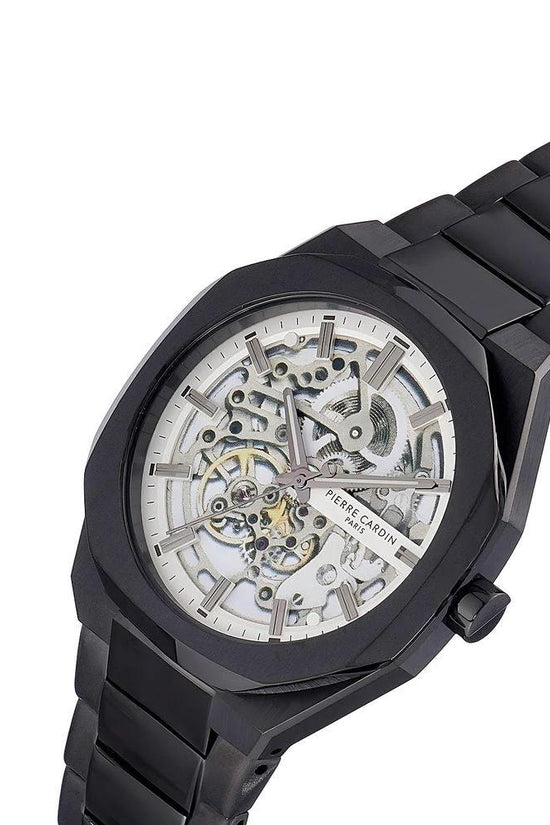 Pierre Cardin Schwarze Edelstahl-Dresswatch by Pierre Cardin