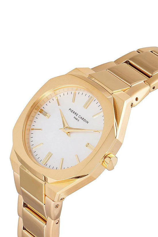Pierre Cardin Goldfarbene Edelstahl-Kleideruhr by Pierre Cardin