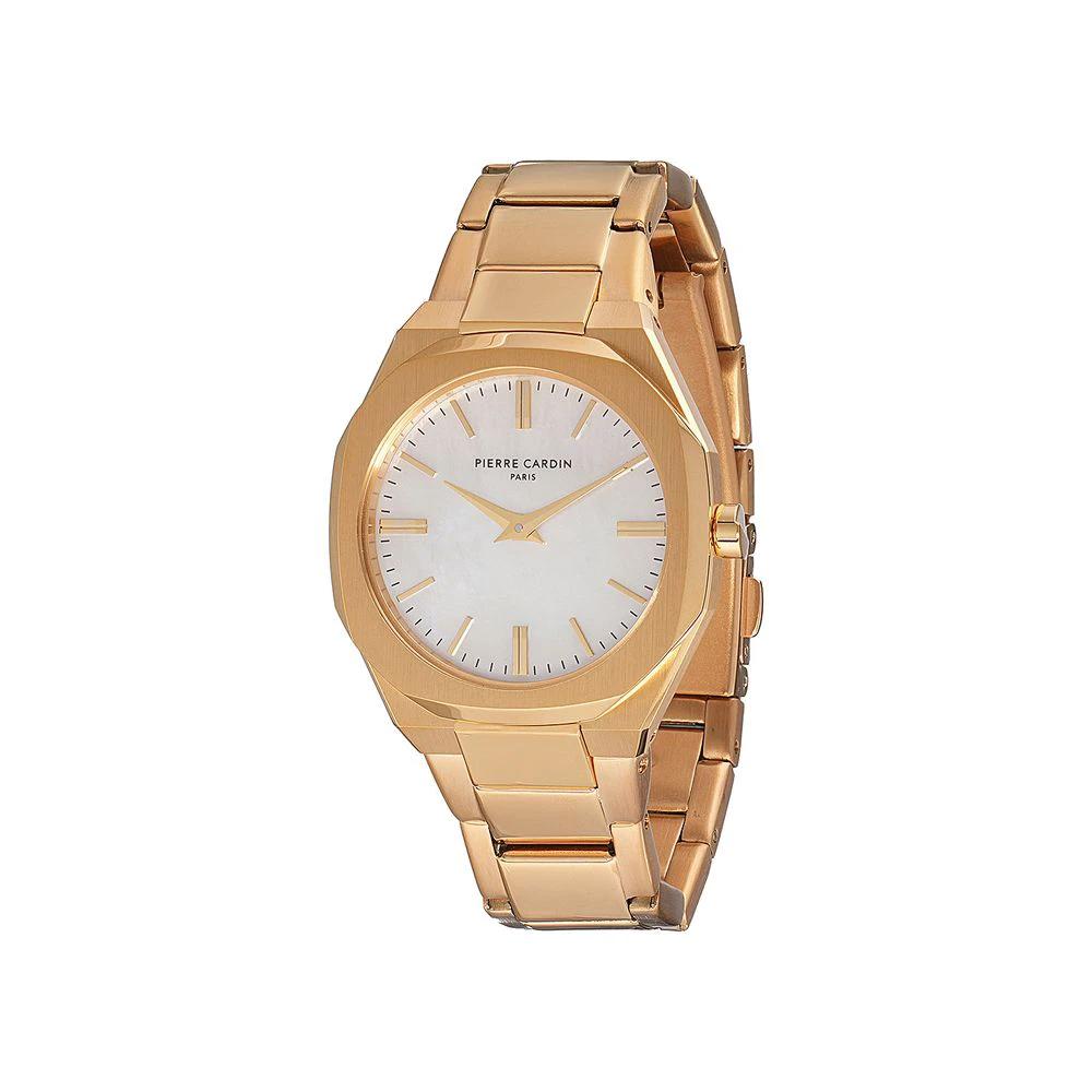 Pierre Cardin Goldfarbene Edelstahl-Dresswatch by Pierre Cardin