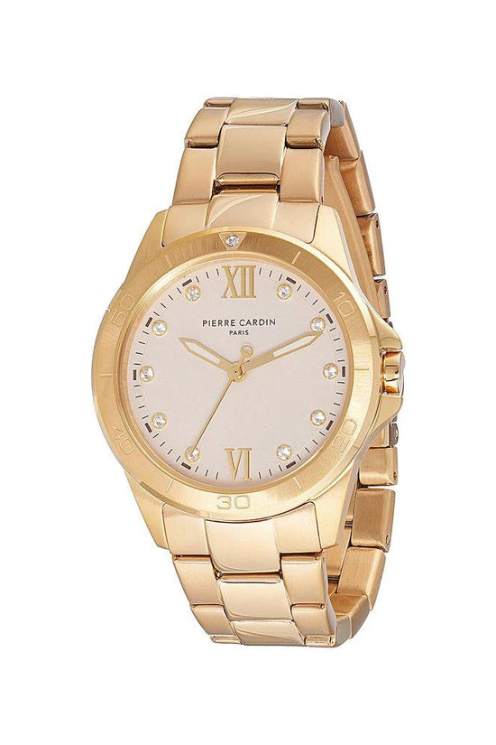 Pierre Cardin Goldfarbene Edelstahl-Dresswatch by Pierre Cardin