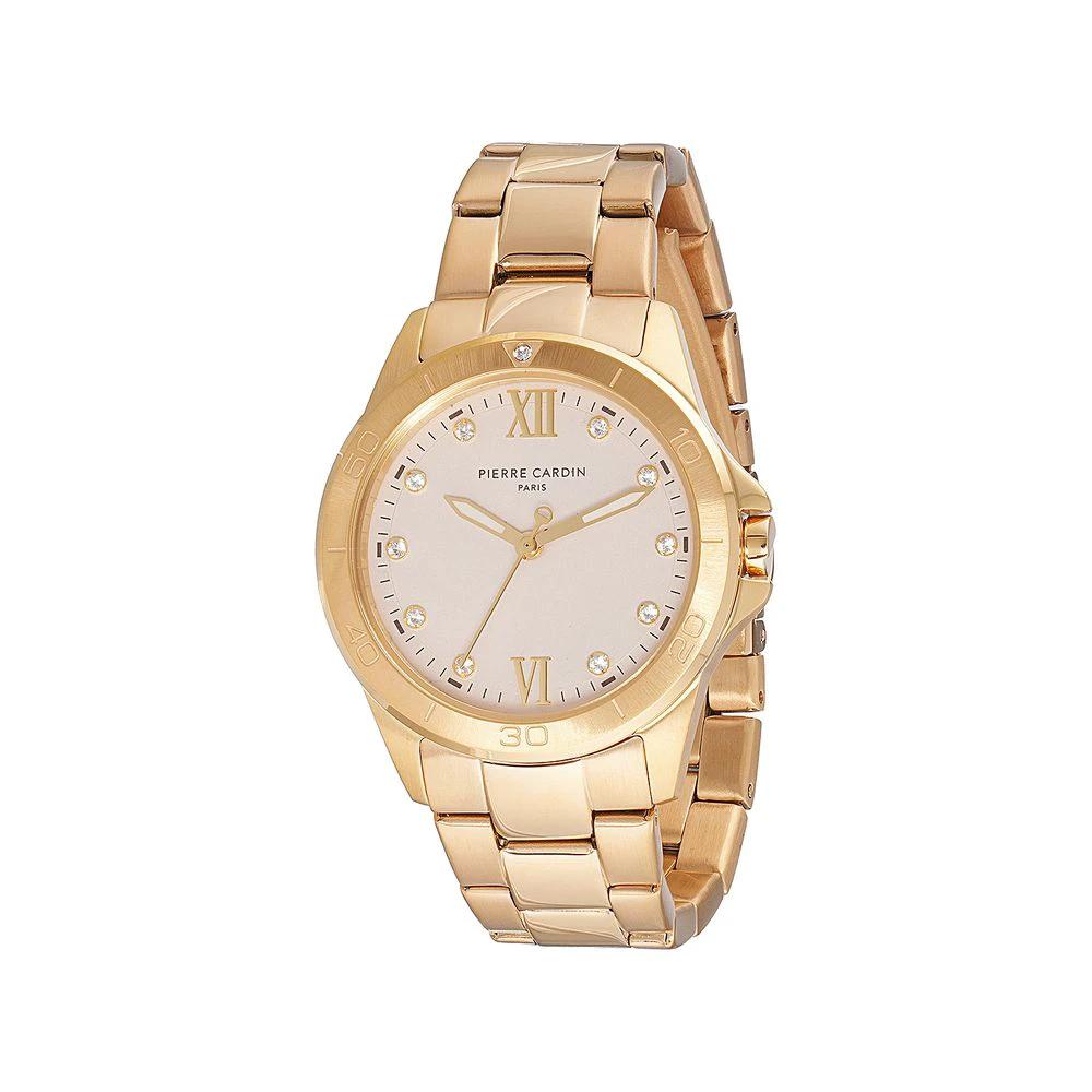 Pierre Cardin Goldfarbene Edelstahl-Dresswatch by Pierre Cardin