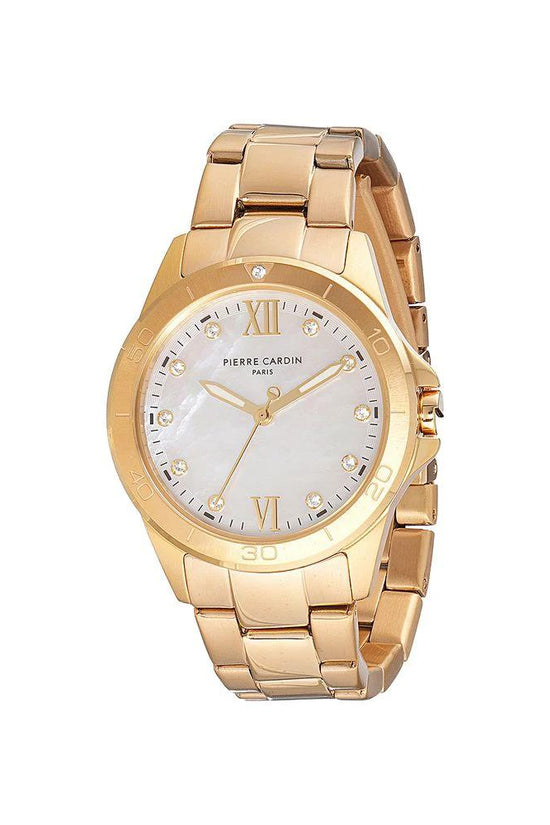 Pierre Cardin Goldfarbene Edelstahl-Dresswatch by Pierre Cardin