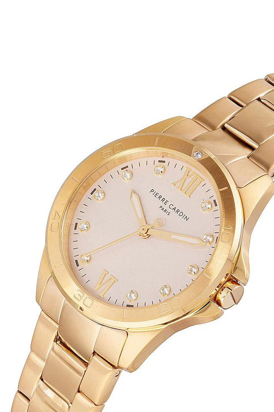 Pierre Cardin Goldfarbene Edelstahl-Dresswatch by Pierre Cardin