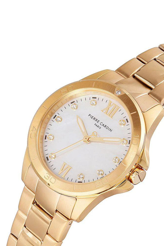 Pierre Cardin Goldfarbene Edelstahl-Dresswatch by Pierre Cardin