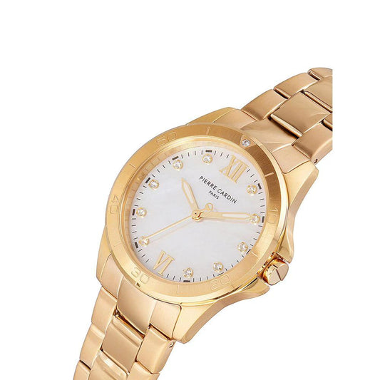 Pierre Cardin Goldfarbene Edelstahl-Dresswatch by Pierre Cardin