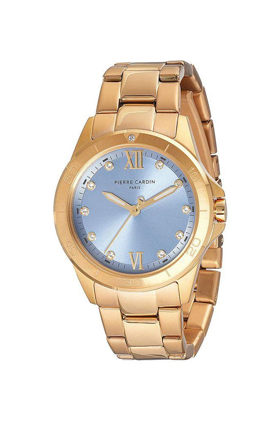 Pierre Cardin Goldfarbene Edelstahl-Dresswatch by Pierre Cardin