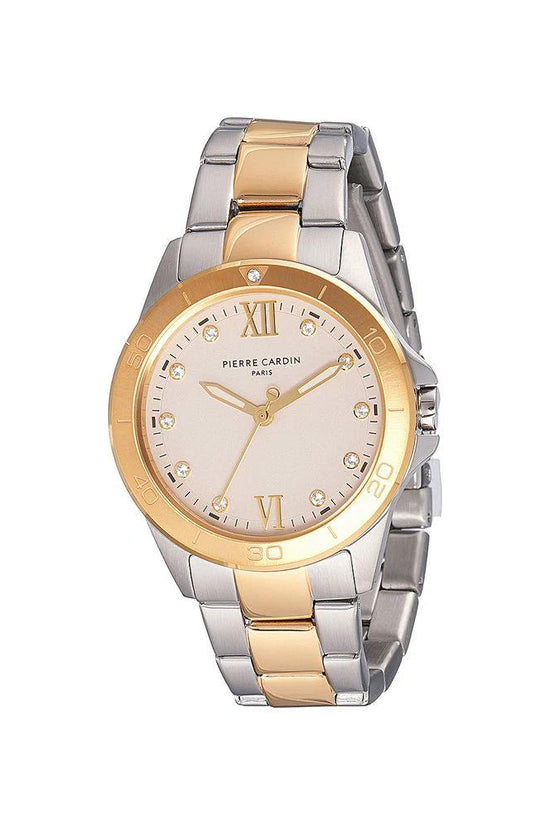 Pierre Cardin Goldfarbene Edelstahl-Dresswatch by Pierre Cardin