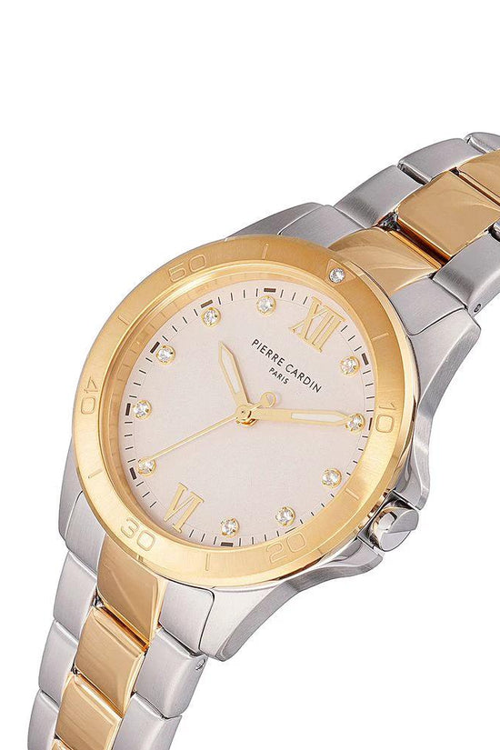 Pierre Cardin Goldfarbene Edelstahl-Dresswatch by Pierre Cardin