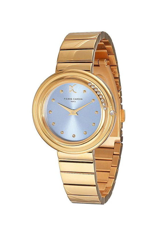Pierre Cardin Goldfarbene Edelstahl-Dresswatch by Pierre Cardin