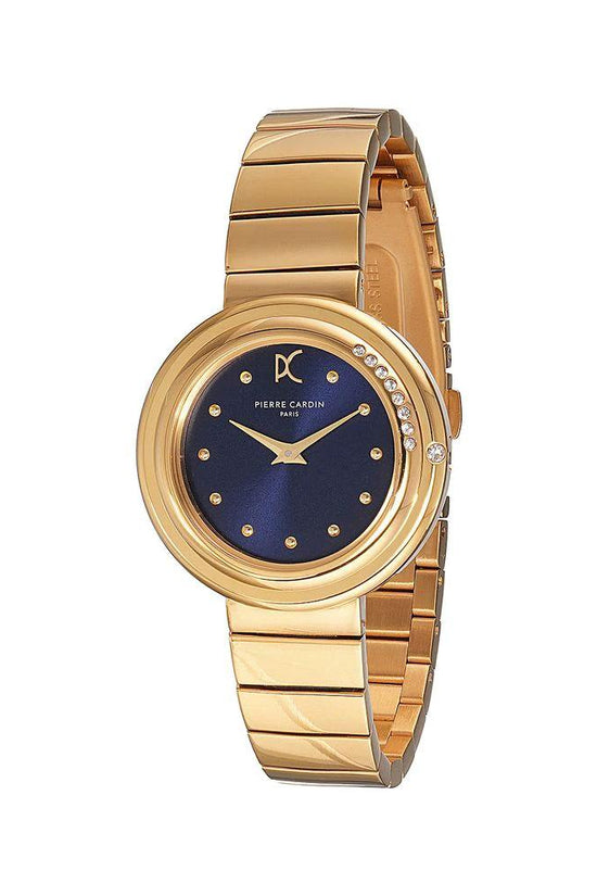 Pierre Cardin Goldfarbene Edelstahl-Dresswatch by Pierre Cardin