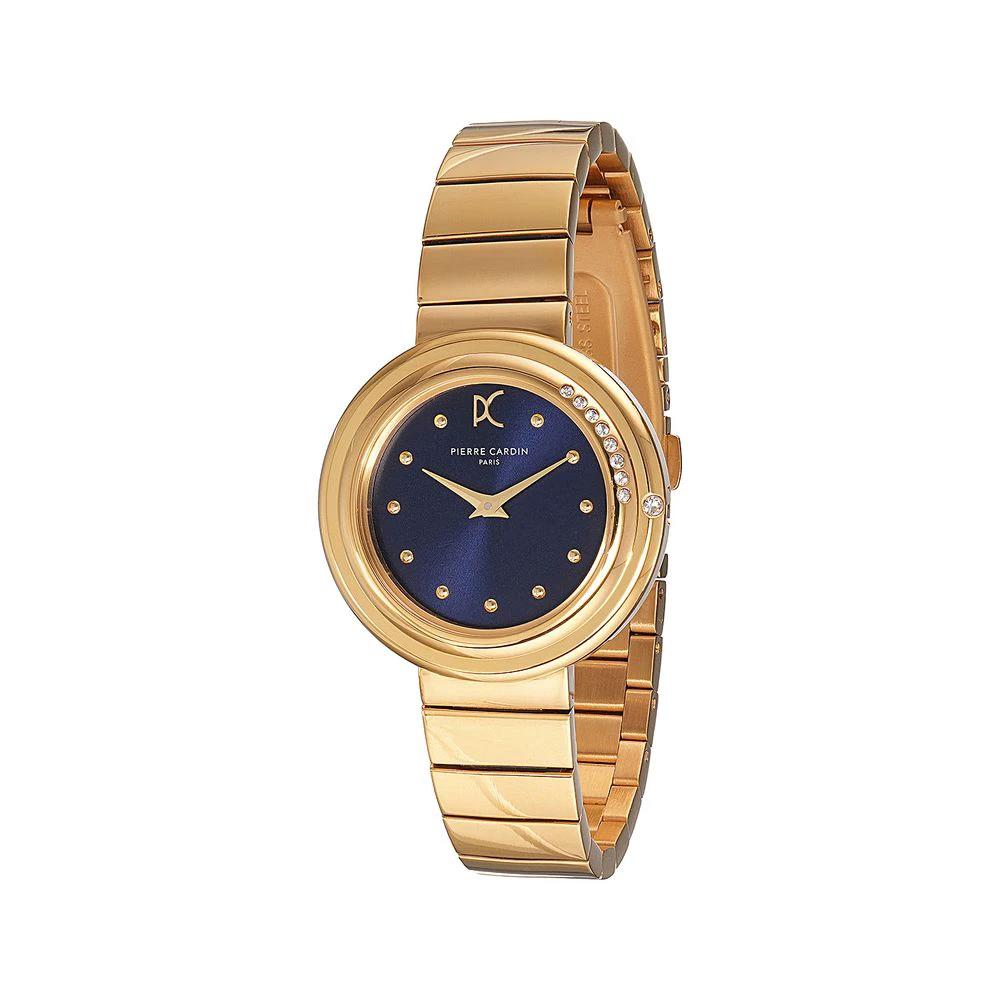 Pierre Cardin Goldfarbene Edelstahl-Dresswatch by Pierre Cardin
