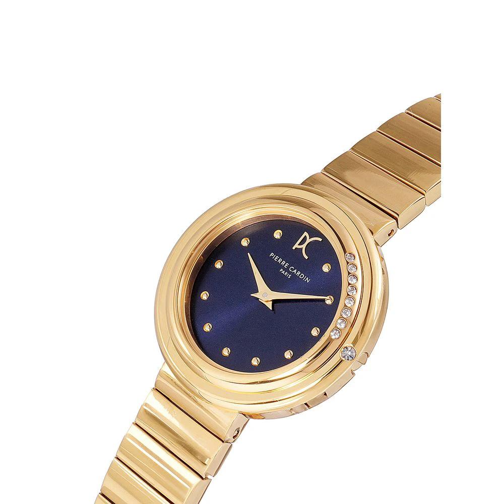 Pierre Cardin Goldfarbene Edelstahl-Dresswatch by Pierre Cardin