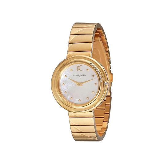 Pierre Cardin Goldfarbene Edelstahl-Dresswatch by Pierre Cardin