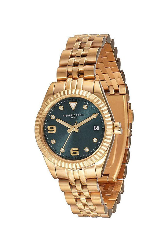 Pierre Cardin Goldfarbene Edelstahl-Dresswatch by Pierre Cardin