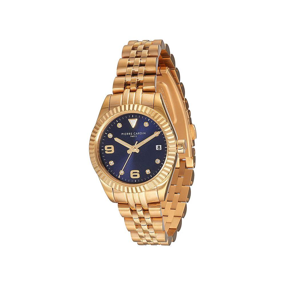 Pierre Cardin Goldfarbene Edelstahl-Dresswatch by Pierre Cardin