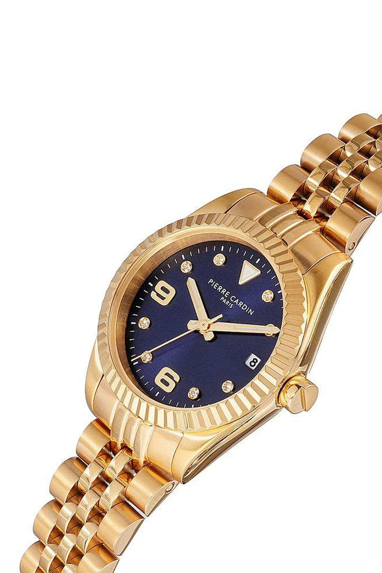 Pierre Cardin Goldfarbene Edelstahl-Dresswatch by Pierre Cardin