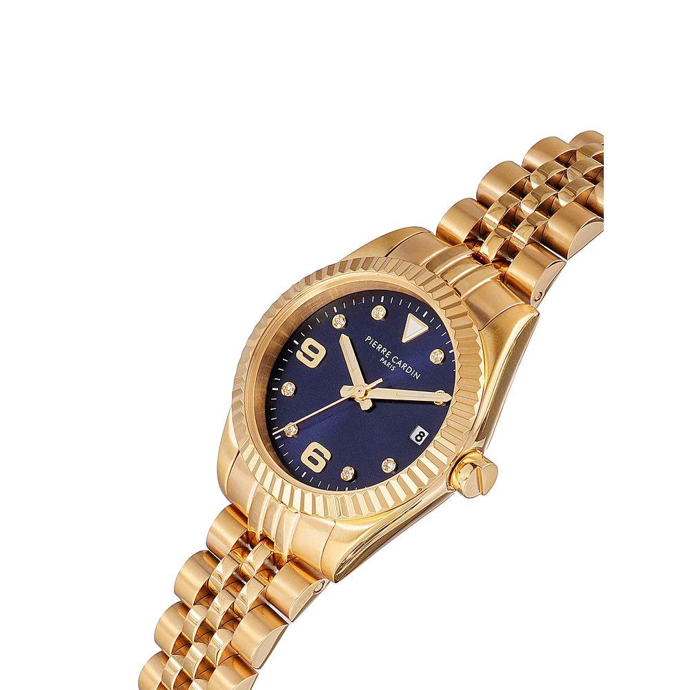Pierre Cardin Goldfarbene Edelstahl-Dresswatch by Pierre Cardin