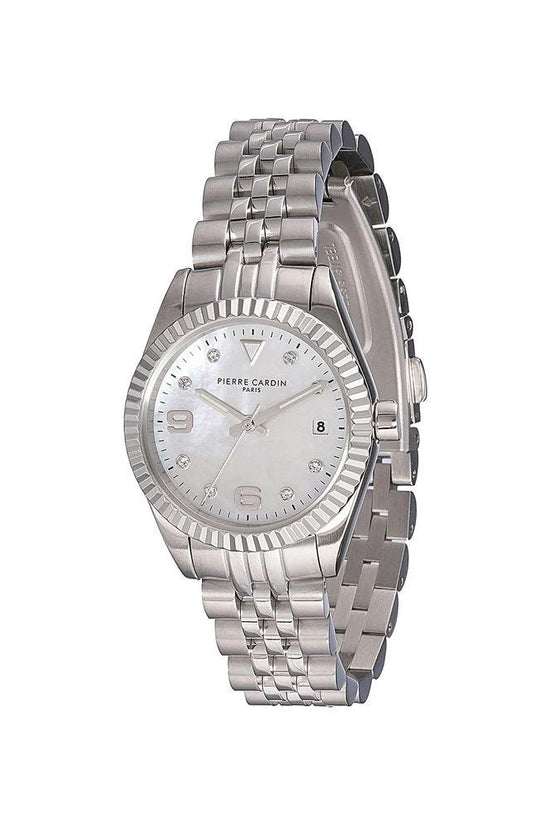 Pierre Cardin Graue Edelstahl-Kleideruhr by Pierre Cardin